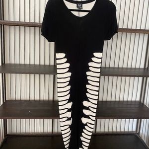 Alexander McQueen Stretchy Black/White Knit Dress